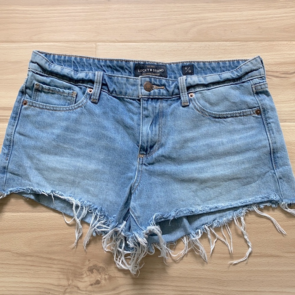Distressed Lucky Brand Jean Shorts